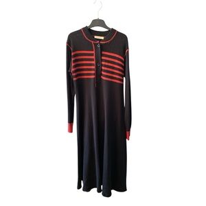 Tiger of Sweden Black striped Sweater Dress Si3 Small